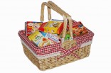 Nákupní proutěný košík s doplňky - potraviny Tanner Nové zboží