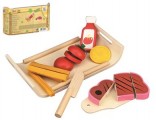 Dětské krájecí potraviny pro kuchyňku - dřevěné Nové zboží