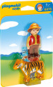 Playmobil 1.2.3. 6976 Strážce s tygrem 