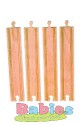 Dřevěná vláčkodráha - dlouhé rovné koleje 